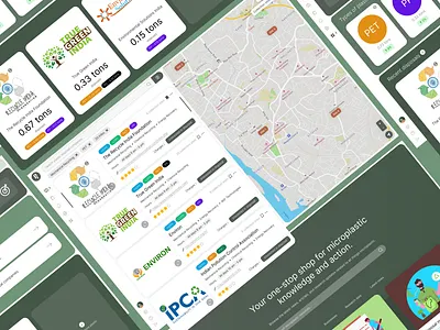 PlastReach - Plastic Pollution Control Web App Idea & Design branding categories category tag dashboard faq filters help interaction design item list knowledge base locations logo plastic footprint product design search search bar ui ux visual design web design