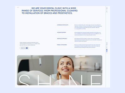 VERBA - About about clinic company dental dental clinic tooth ui ux uxui web webdesign