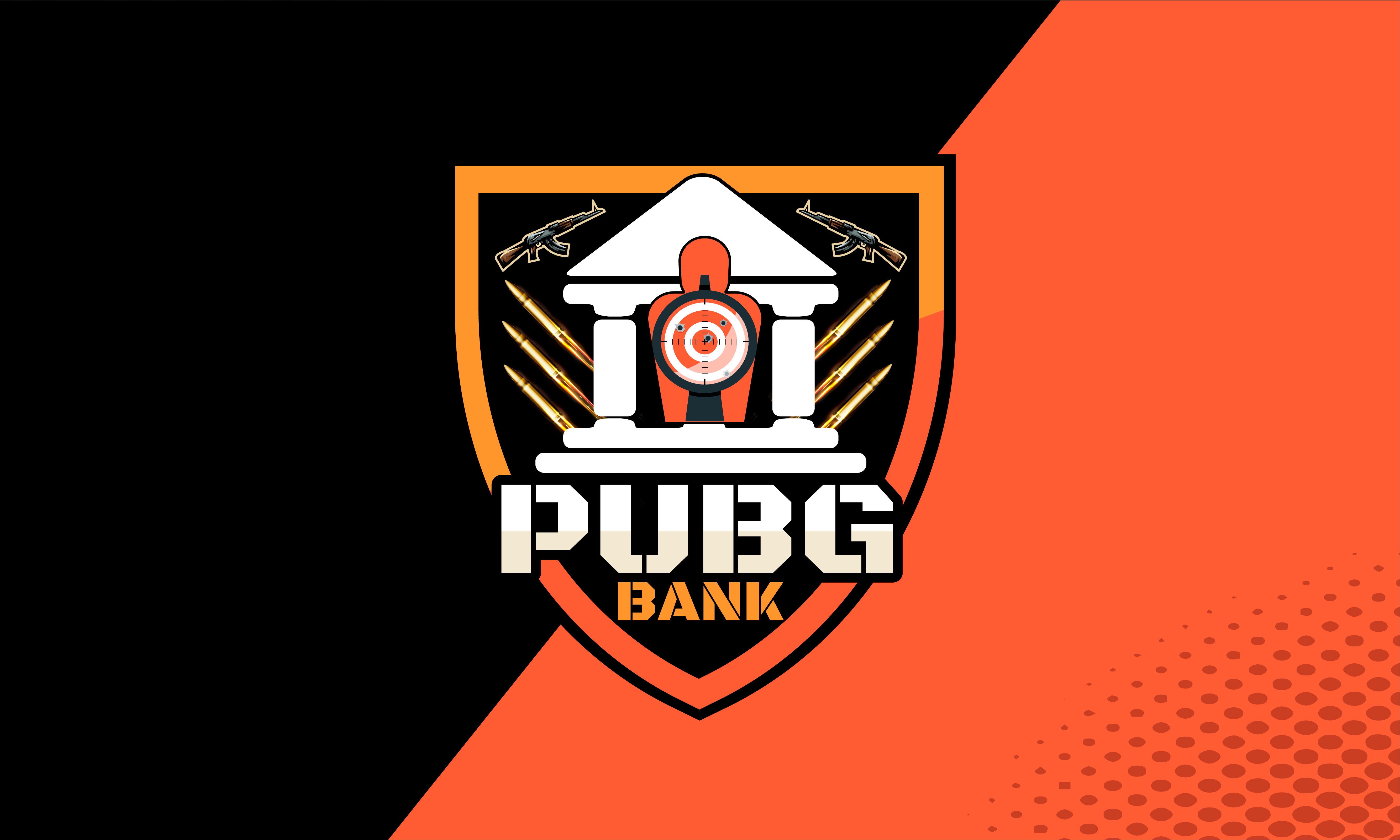 PUBG Bank Logo Design with Logo Animation | Gaming Logo brand identity design gaming logo gaming logo animation gaming logo design illustration mini design motion graphics pubg bank logo pubg game pubg game logo pubg gaming pubg logo pubg team