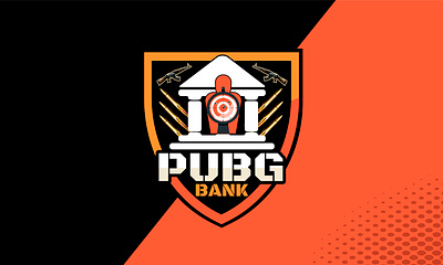 PUBG Bank Logo Design with Logo Animation | Gaming Logo brand identity design gaming logo gaming logo animation gaming logo design illustration mini design motion graphics pubg bank logo pubg game pubg game logo pubg gaming pubg logo pubg team