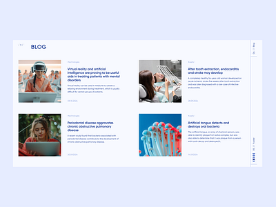 VERBA - Blog animation blog branding clinic dental doctor graphic design logo smile tooth ui uiux ux