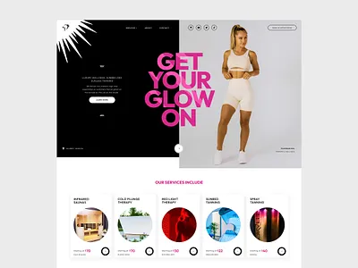 Platinum Sol Tanning & Wellness black white branding design figma glow grid grid layout interface mockup salon sauna tanning ui ux web design webflow website wellness