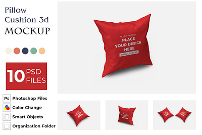 Pillow Cushion 3d Mockup pillow pillow 3d pillow mockup