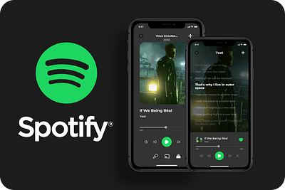 Spotify UI graphic design ui