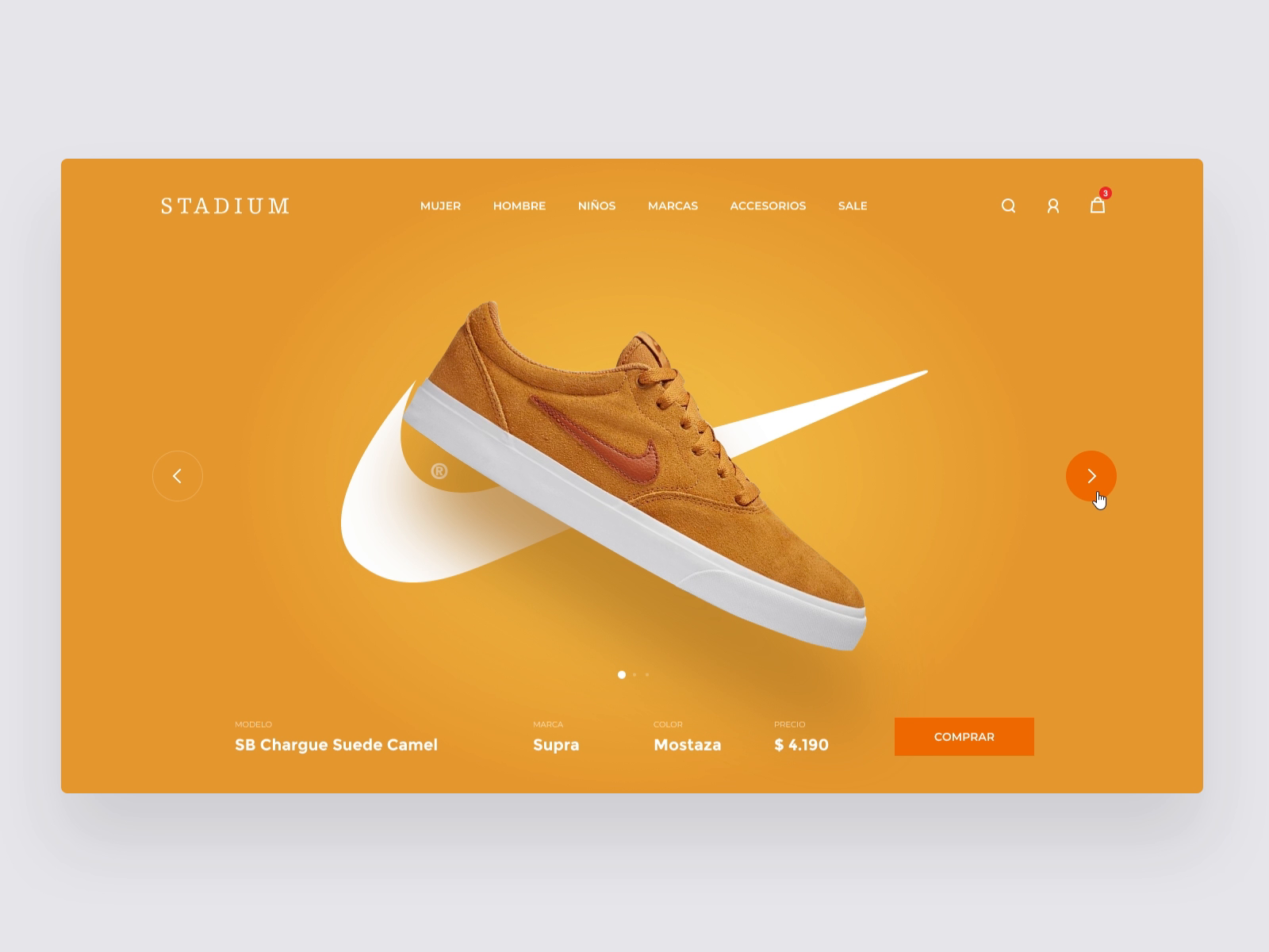 Stadium Slider by Pablo Pepe on Dribbble