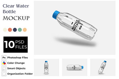 Clear Water Bottle Mockup bottle mockup watter bottle mockup