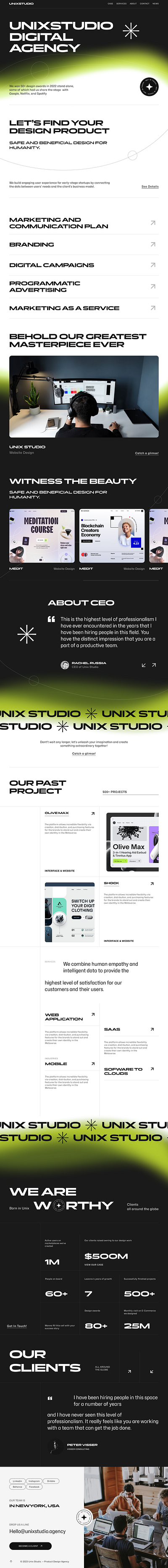 Digital Agency Website Design design graphic design logo ui ux vector