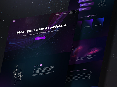 OnlyU - Interactive AI Assistant ai animations branding design illustration interaction design interactive ui