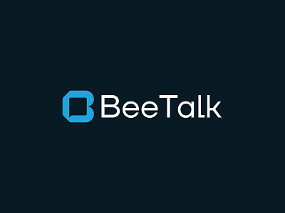 BeeTalk - Online Chatting Platform abstract logo brand brand identity branding chat chat logo chatting identity letter logo logo logo design message message logo modern logo talk talk logo