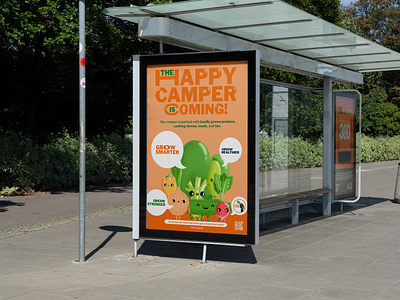 The Happy Camper Campaign branding campaign campaignposter graphic design logo poster
