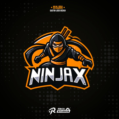 A ninja style logo branding identy logo mascotlogo