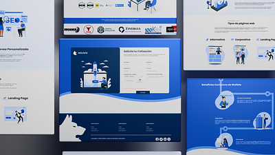 Wolfate Website UI Design Project figma ui user research ux visual identity website design