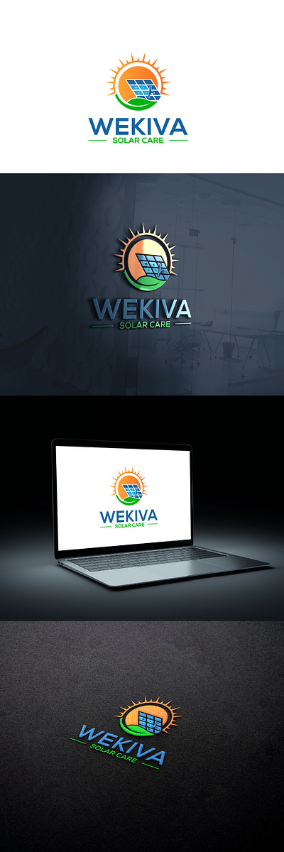 Wekiva Solar Care Logo graphic design logo wekiva solar care logo