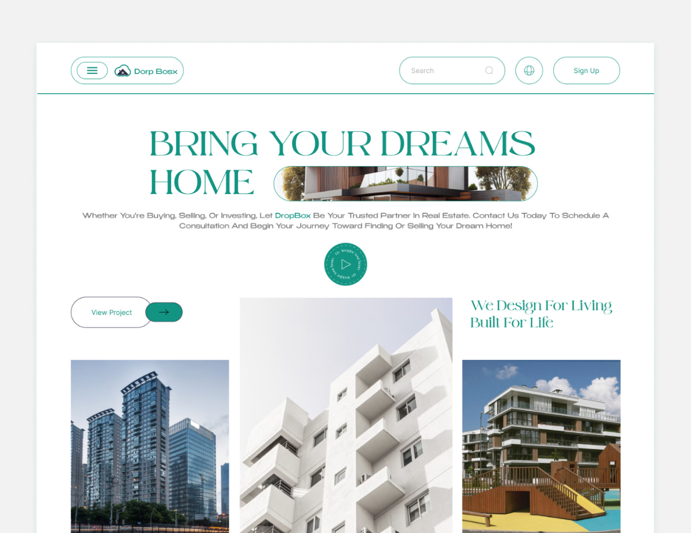 Real-Estate Landing page building landing page building website construction landing page construction website design figma interior landing page interior website landing page minimal real estate real estate landing page real estate website ui uiux ux website design