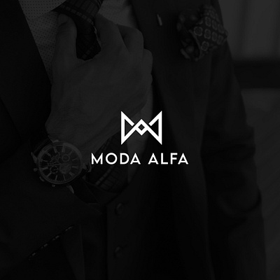 Moda Alfa Logo graphic design logo moda alfa logo motion graphics