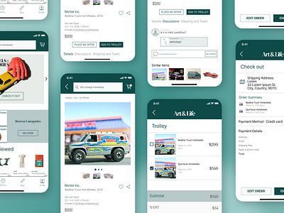 Art & Life | Art Marketplace App app art marketplace mobile app ui ux ux indonesia