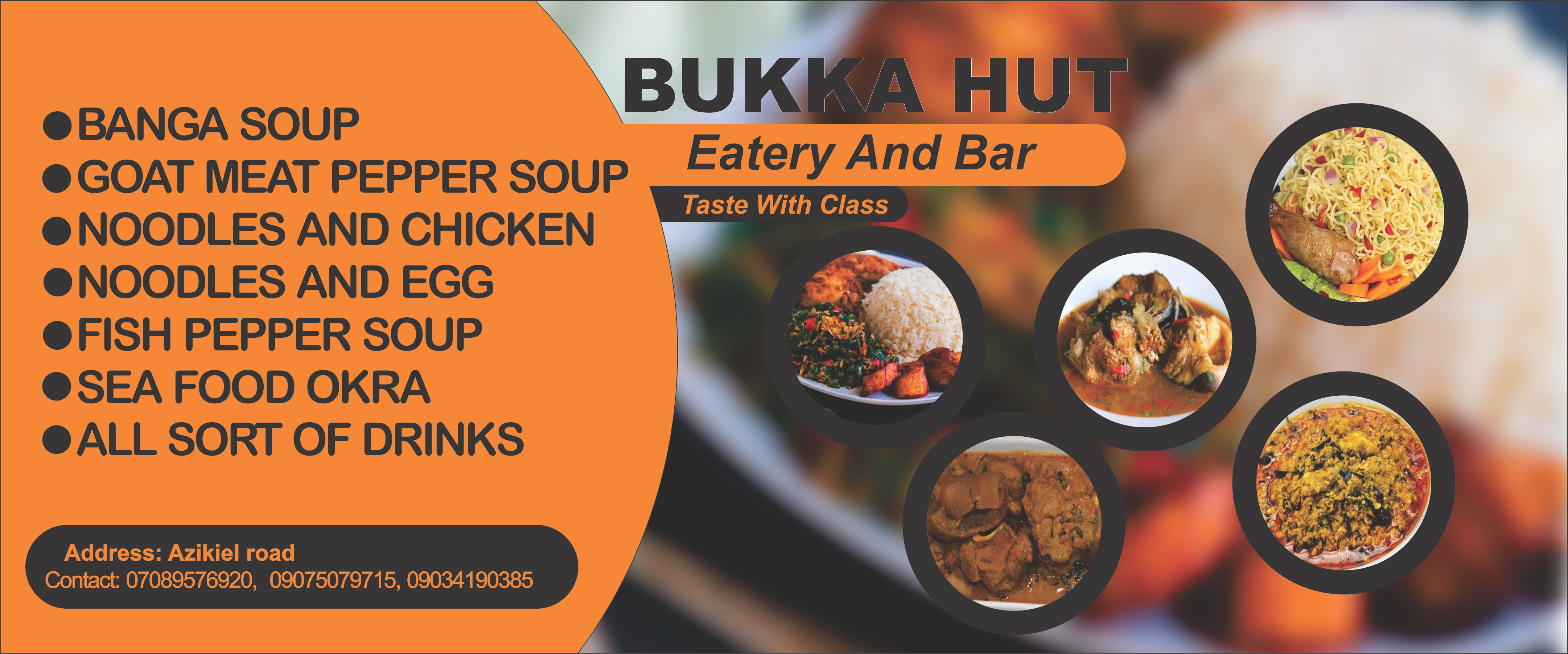 BUKKA HUT graphic design
