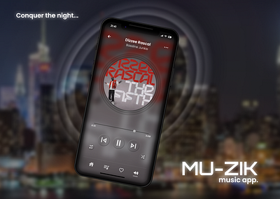 Daily UI (Day 9) - Music Player dailyui day 9 mobile music player ui