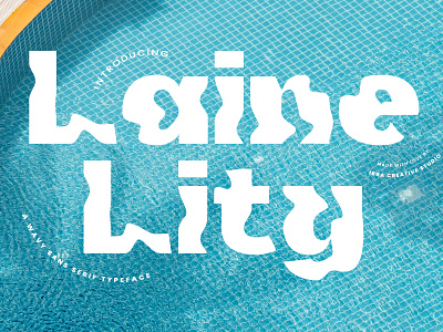 Laine Lity – A Wavy Sans Serif Typeface sans serif wave