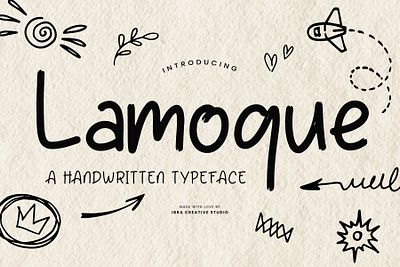 Lamoque – A Handwritten Typeface monoline brush