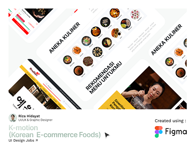 K-motion (Korean E-commerce Foods) e commerce food korean ui ui design uiux design ux ux design