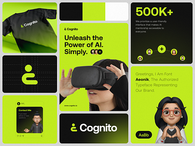 Cognito - Visual Identity brand brand identity branding company design graphic design logo logo design mentor ai visual identity