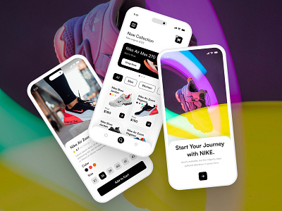 Nike App Design app app design design ecommerce efatuix eftear kitty uix mobile app mobile app design nike nike app design nike ecommerce shoe store shoes shoes app ui ui design