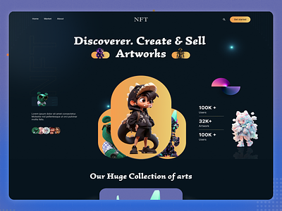 NFT Landing Page🐱‍👤 airdrop animation branding chain game cryptoart cryptocurrency exchange fan tokens game graphic design landing page minimalist modern proffesional nft nft crypto nft landing page nft marketplace online game ui uiux ux