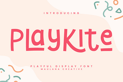 Playkite Playful Display Font beauty font cute font font fonts handmade font maulana creative modern font modern vintage sans font sans serif summer font sunshine font
