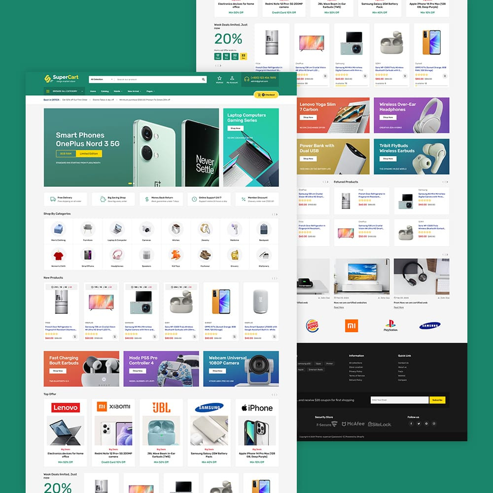 Example of Word Press/Woo Commerce & Elementor Design