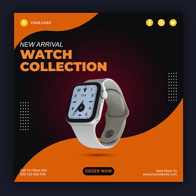 Watch Collection Social Media Post Instagram Banner Template post poster social media social media post watch watch selling poster