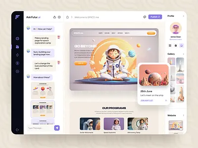 AI-Powered Website Creation Portal ai ai assistant ai generated ai technology ai tool ai web ai website generator artificial intelligence chat chatbot deep learning design landing page machine learning ui ux web web design website website generator