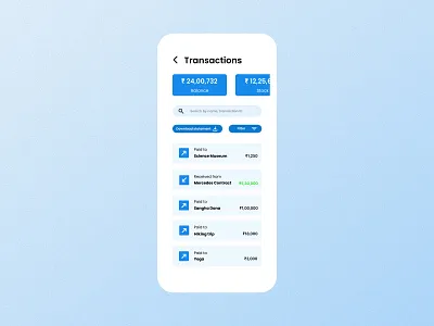 Bank transaction screen design figma product design ui uiux ux