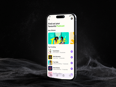 Podcast App appdesign branding design designpodcastingproduct designstreaming designuiappdesign designuxmusic mobile mobileapp musicapp podcast podcastapp tabletapp ui ux ux design zignuts