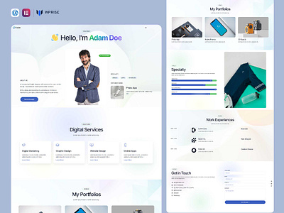 Fable – Personal Portfolio Elementor Template elementor template personal portfolio personal portfolio landing page personal portfolio template personal portfolio web design personal portfolio website personal portfolio website theme web design