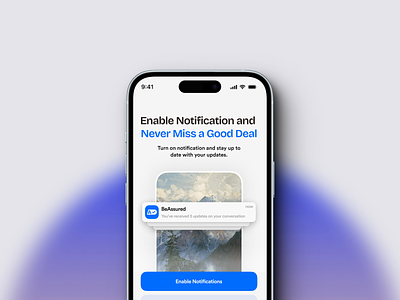 A super minimal notifications screen. app design mobile mobile application ui uiux