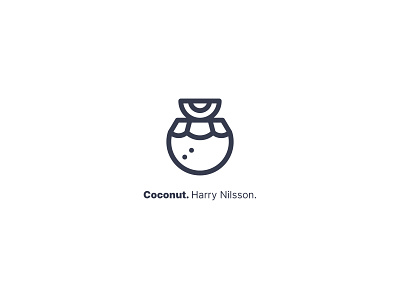 Coconut cocktail icon coconut coconut water drink graphic design harry nilson icon icon design lime song soundtrack tune to icon
