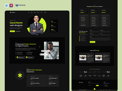 Aether – Personal Portfolio Elementor Template elementor template personal portfolio personal portfolio landing page personal portfolio template personal portfolio web design personal portfolio website personal portfolio website theme web design