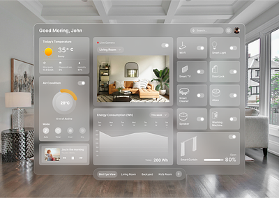 Vision Pro Smart Home apple home smart app smart home ui user experience ux visionpro