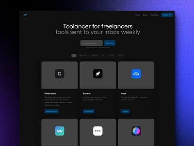 Toolancer - Tools & resources in one place animation branding design graphic design logo typography ui ux