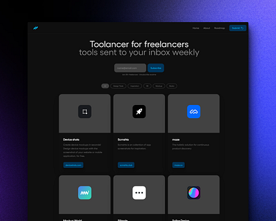 Toolancer - Tools & resources in one place animation branding design graphic design logo typography ui ux