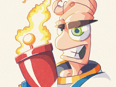 woah nelly copic digital art earthworm jim fan art illustration retro sega sega genesis