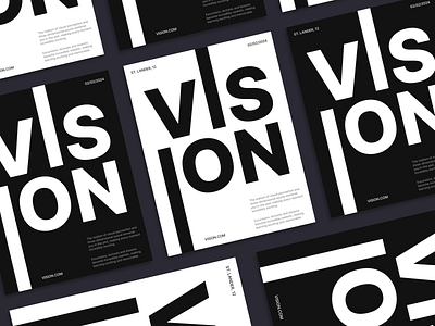 Vision Poster - Technology Luxury ad black branding cover design graphic design illustration industry luxury minimal news post poster technology ui ux web white