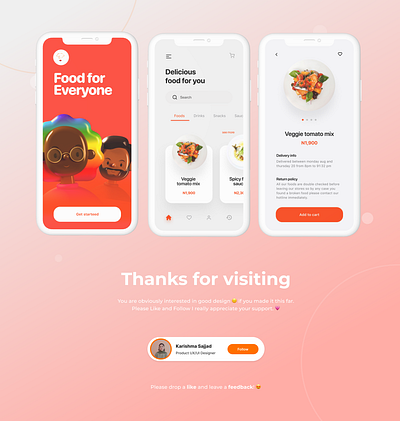 Food Delivery App Design appdesign creative designinspiration dribbble figma interface mobileapp mobileappdesign mobileappuidesign product design ui ui design uidesign uidesigner uitrends uiux user experience user interface ux