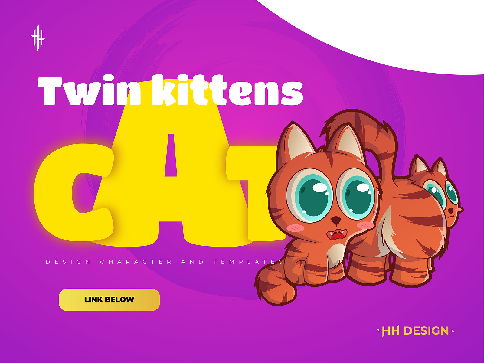 twin-kittens-by-m-rengga-akbar-on-dribbble