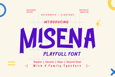 Misena - Playful Display Font quirky