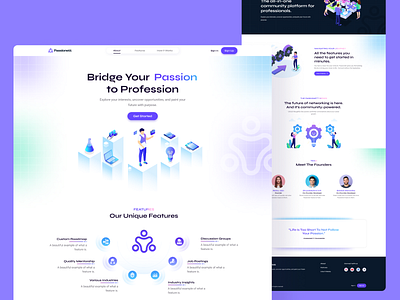 Find Passionate Career Landing Page app career design find jobs graphics intuitive design job landing page logo design ui uiux user interface user research ux websites