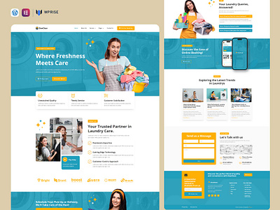 DewClean – Laundry Service & Dry Cleaning Elementor Template elementor template laundry service laundry service landing page laundry service web design laundry service website laundry service template laundry service website laundry service website theme web design