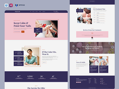 NailedIt – Nail Salon & Beauty Care Elementor Template elementor template nail parlour nail parlour landing page nail parlour template nail parlour web design nail parlour website nail parlour website template nail parlour website theme web design