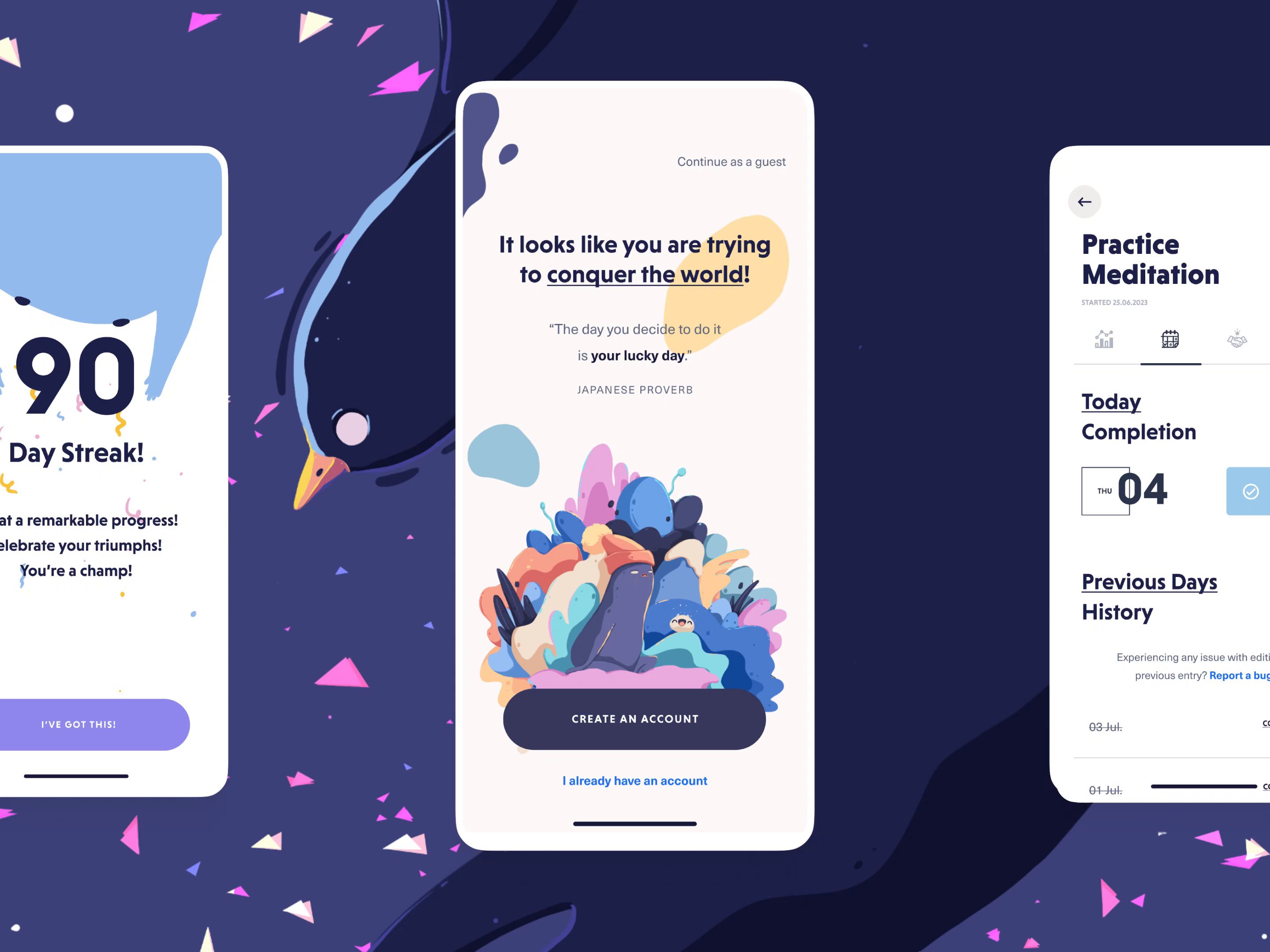 Example of haatch. - An app for a better you